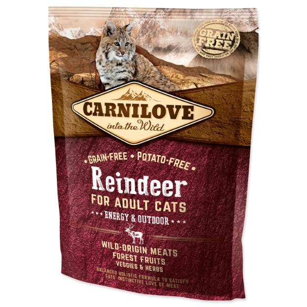 CARNILOVE Reindeer Adult Cats Energy and Outdoor 400g