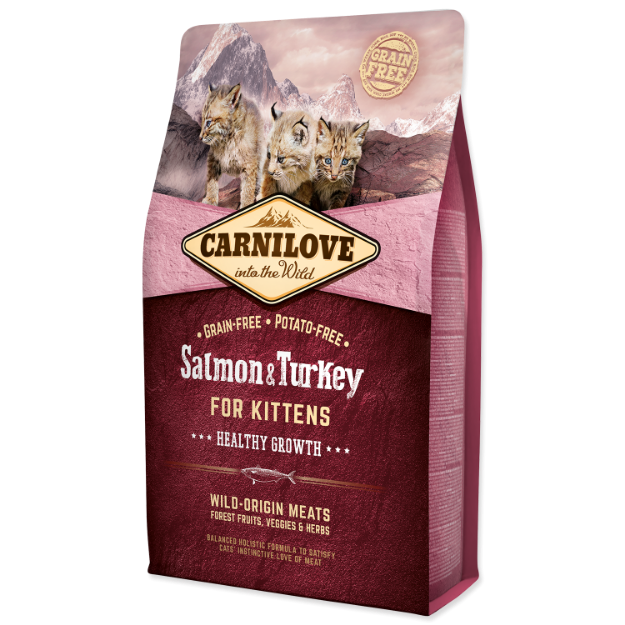 CARNILOVE Salmon and Turkey Kittens Healthy Growth 2kg