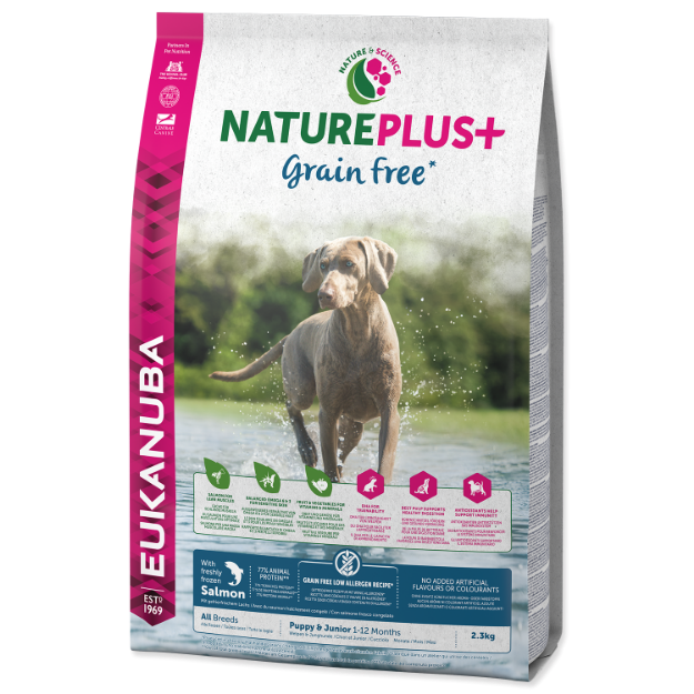 EUKANUBA Nature Plus+ Puppy Grain Free Salmon 2,3kg