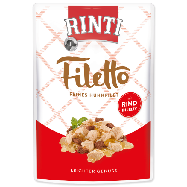 Kapsicka RINTI Filetto kure + hovezí v želé 100g