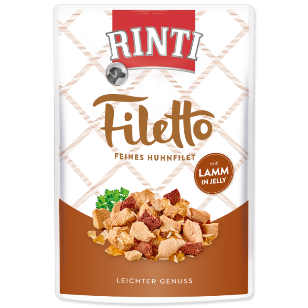 Kapsicka RINTI Filetto kure + jehne v želé 100g