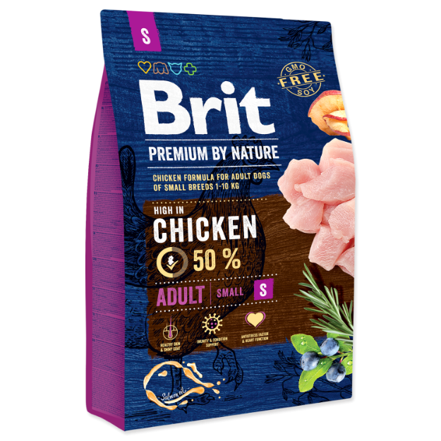 BRIT Premium by Nature Adult S 3kg