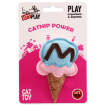 Hracka LET`S PLAY zmrzlina s catnipem modrá 10 cm 
