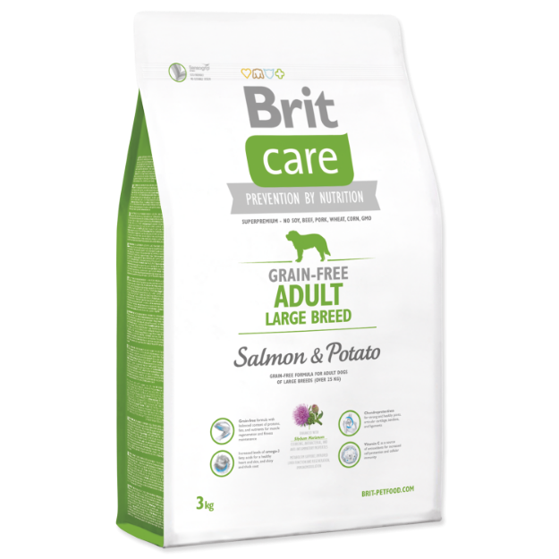 BRIT Care Dog Grain-free Adult Large Breed Salmon & Potato 3kg