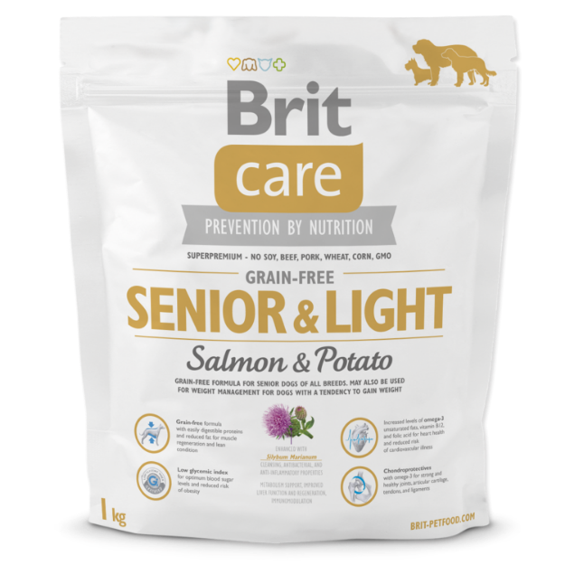 BRIT Care Grain-free Senior & Light Salmon & Potato 1kg