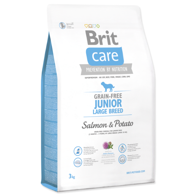 BRIT Care Grain-free Junior Large Breed Salmon & Potato 3kg