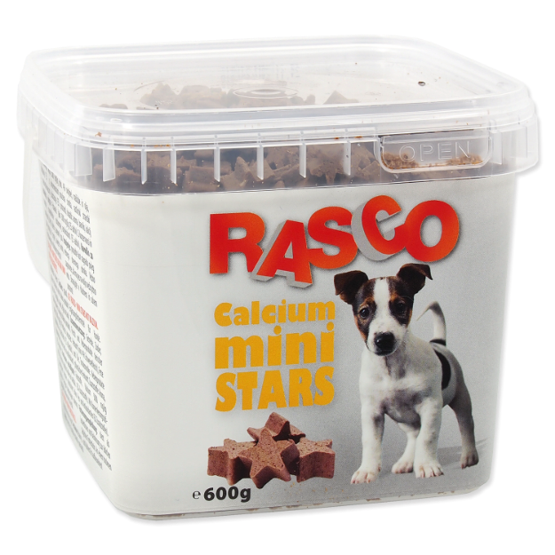 Pochoutka RASCO Dog mini hvezdicky kalciové 600g