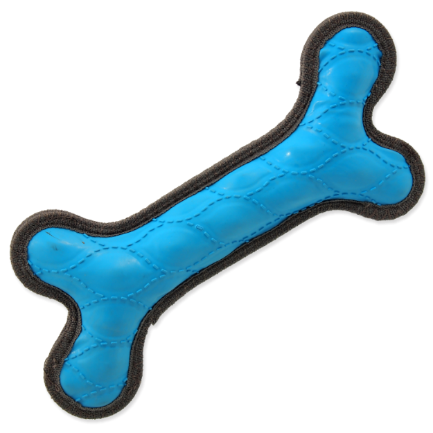 Hracka DOG FANTASY Rubber kost modrá 24 cm 