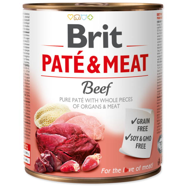 Konzerva BRIT Paté & Meat Beef 800g