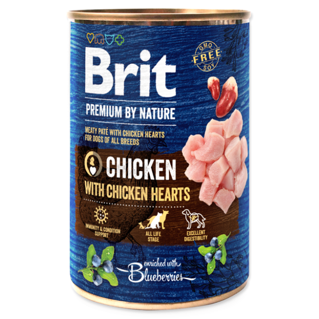 BRIT Premium by Nature Chicken with Hearts 400g