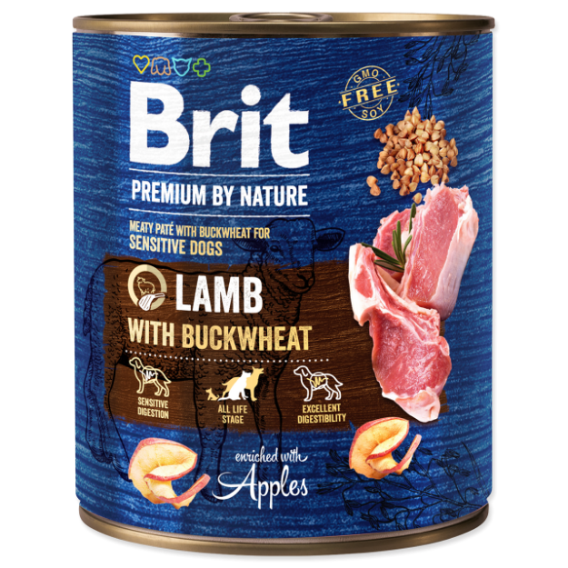BRIT Premium by Nature Lamb with Buckwheat 800g
