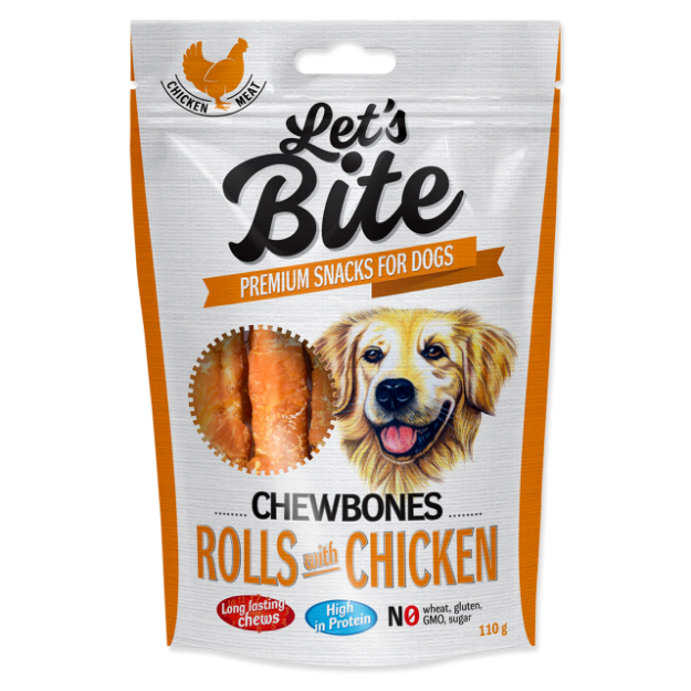 BRIT Let´s Bite Chewbones Rolls with Chicken 110g