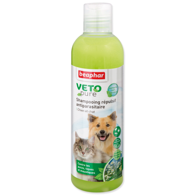 Šampon Beaphar BIO proti blechám, klíštatum a komárum pro psy a kocky 250ml