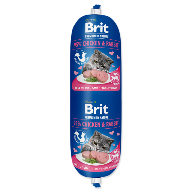 BRIT Premium by Nature Sausage CAT Chicken & Rabbit 180g