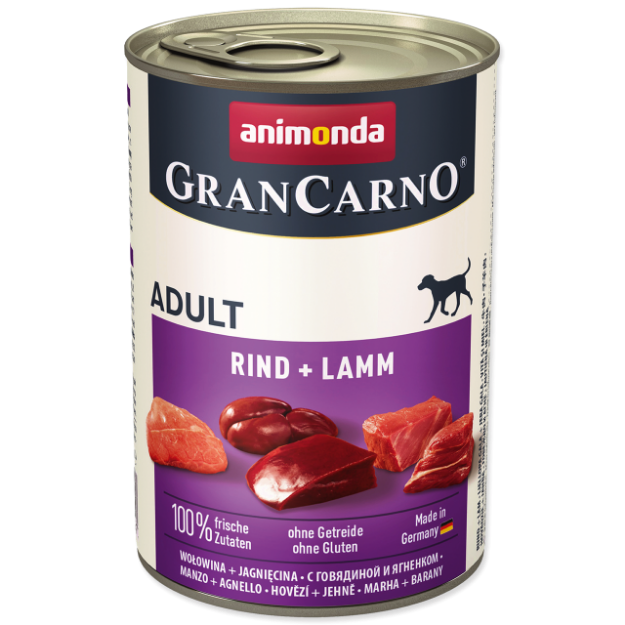 Konzerva ANIMONDA Gran Carno hovezí + jehne 400g