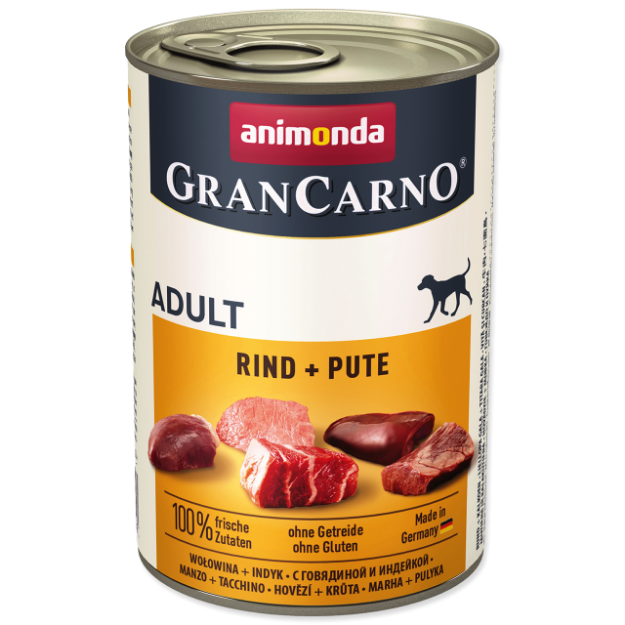 Konzerva ANIMONDA Gran Carno hovezí + kruta 400g