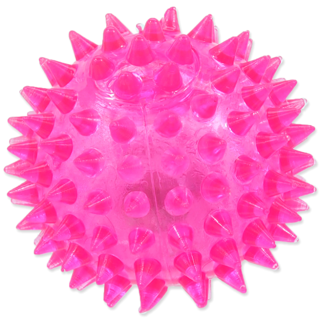Hracka DOG FANTASY mícek LED ružový 6 cm 