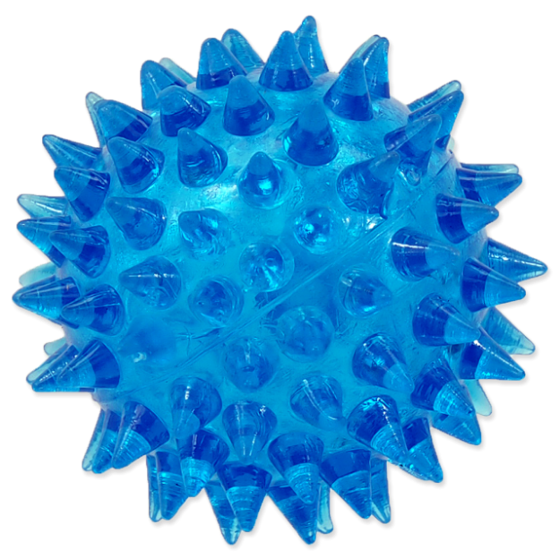 Hracka DOG FANTASY mícek pískací modrý 5 cm 