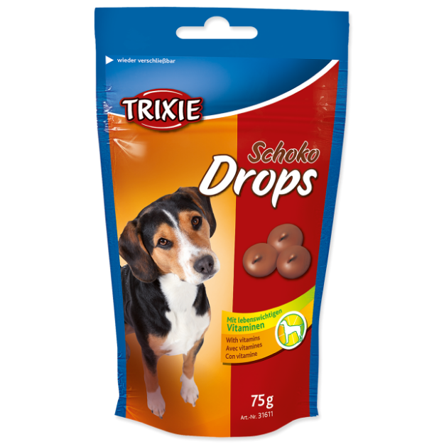 Dropsy TRIXIE Dog cokoládové 75g
